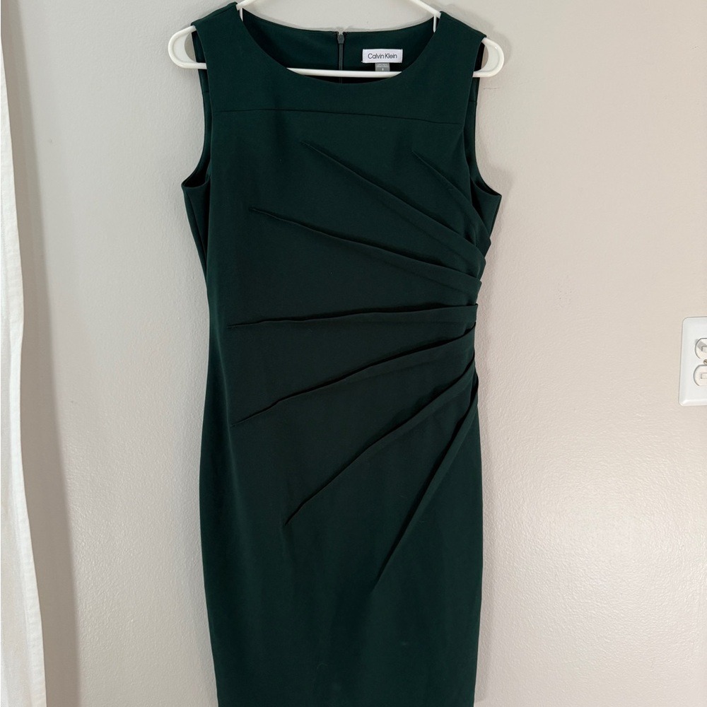 Calvin Klein Dark Green Midi Dress